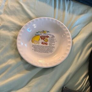 Lemon Meringue Pie Recipe Ceramic Bowl